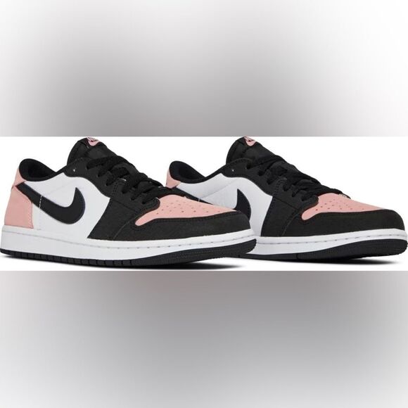 Nike Air Jordan 1 RETRO low OG bleached coral 7Y / 8.5 W NEW IN BOX - Picture 9 of 10